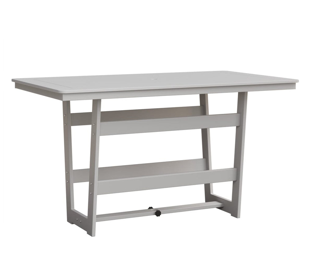Hudson 40" x 70" Rectangle Table - Bar Height Rockwood Outdoor Furniture MGP White MGP White 