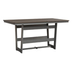 Hudson 40" x 70" Rectangle Table - Counter Height Rockwood Outdoor Furniture Hammered Top: Bronze MGP Fog 