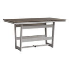 Hudson 40" x 70" Rectangle Table - Counter Height Rockwood Outdoor Furniture Hammered Top: Bronze MGP White 