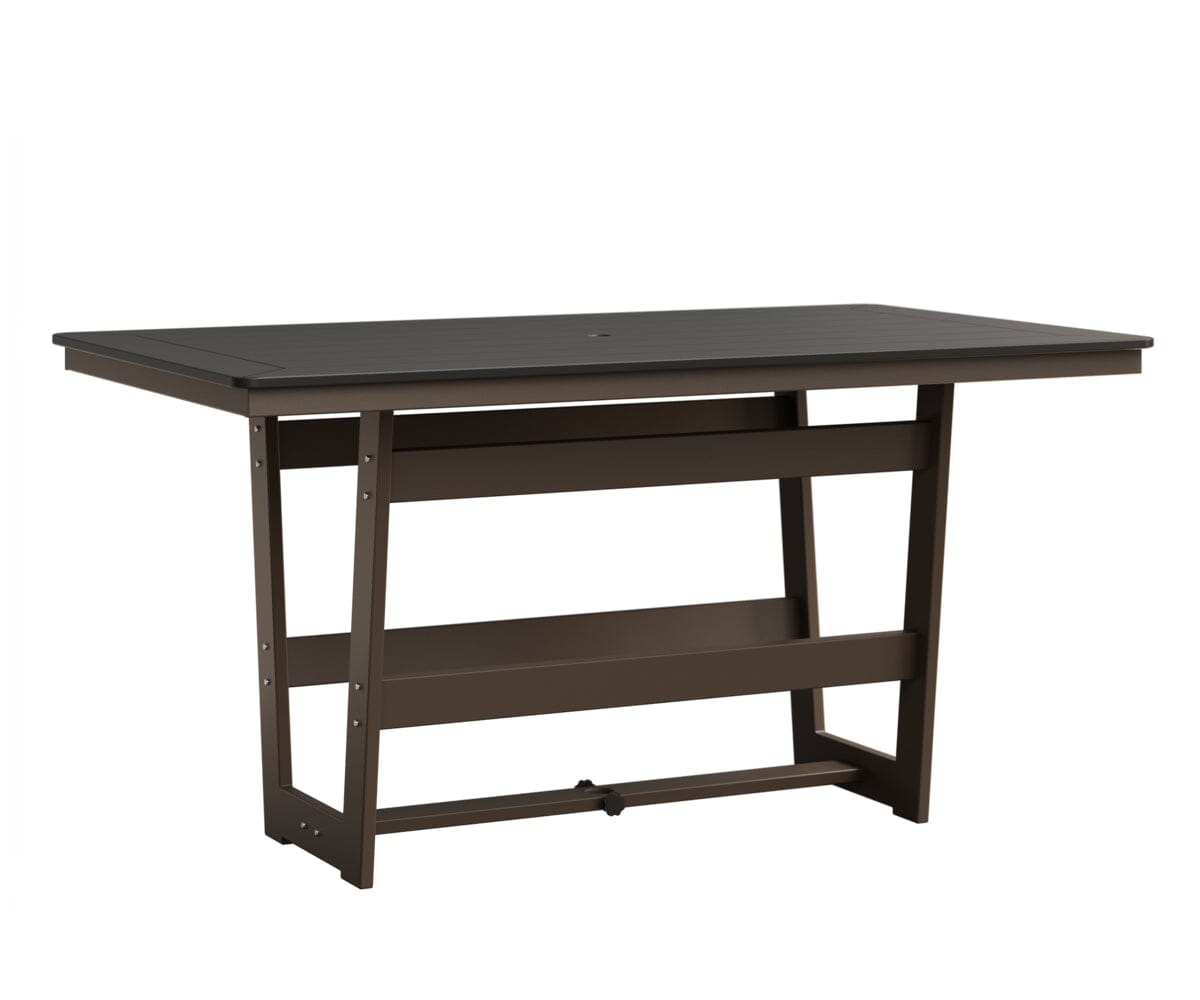 Hudson 40" x 70" Rectangle Table - Counter Height Rockwood Outdoor Furniture MGP Black MGP Clay 