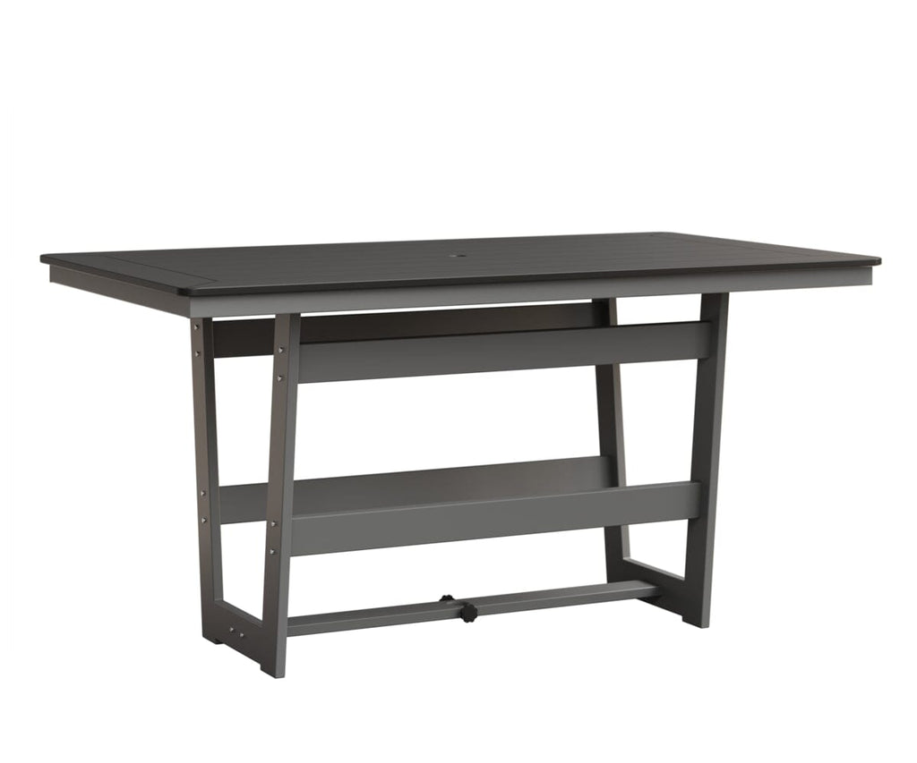 Hudson 40" x 70" Rectangle Table - Counter Height Rockwood Outdoor Furniture MGP Black MGP Fog 