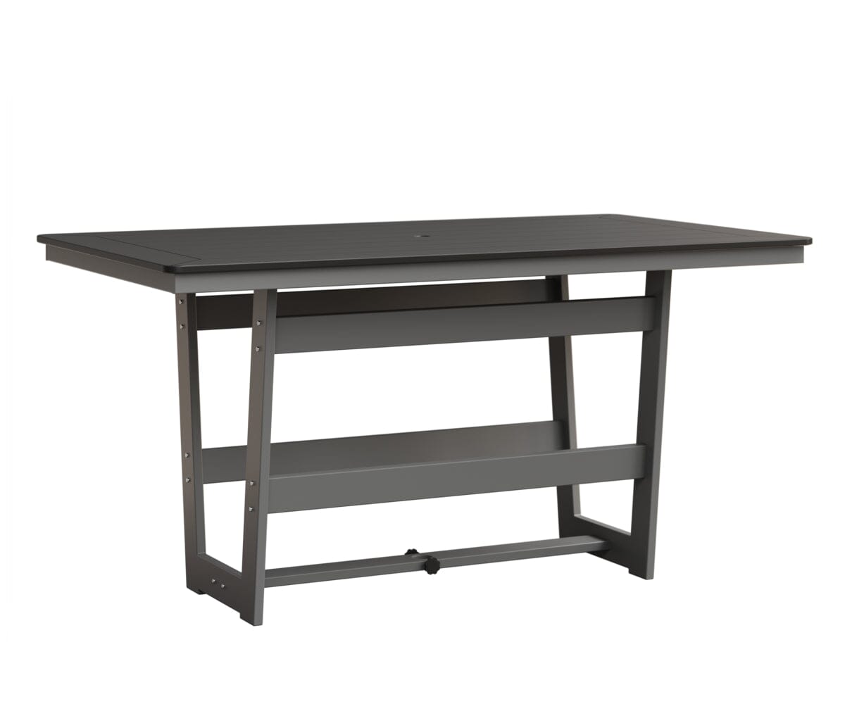Hudson 40" x 70" Rectangle Table - Counter Height Rockwood Outdoor Furniture MGP Black MGP Fog 