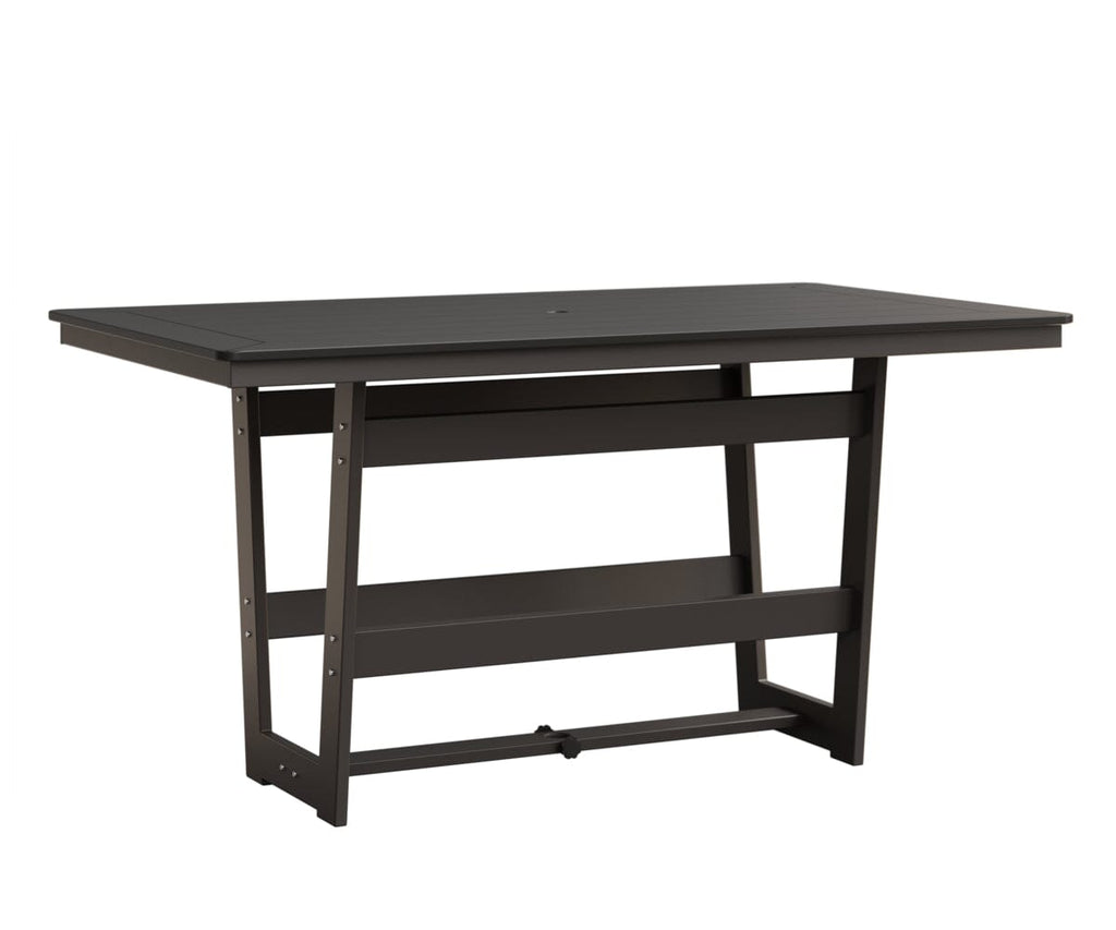 Hudson 40" x 70" Rectangle Table - Counter Height Rockwood Outdoor Furniture MGP Black MGP Graphite 
