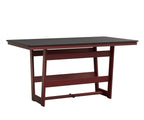 Hudson 40" x 70" Rectangle Table - Counter Height Rockwood Outdoor Furniture MGP Black MGP Red 