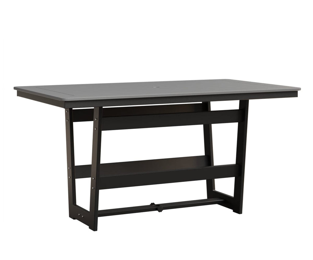 Hudson 40" x 70" Rectangle Table - Counter Height Rockwood Outdoor Furniture MGP Fog MGP Black 