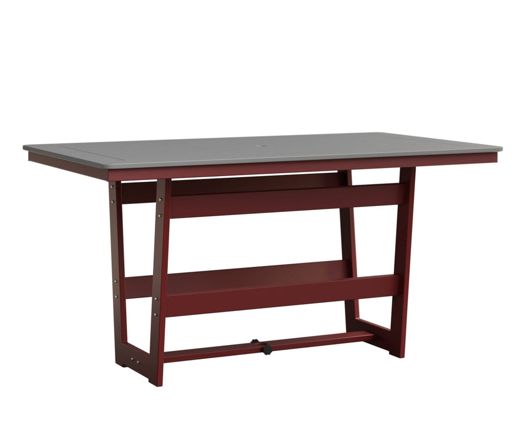 Hudson 40" x 70" Rectangle Table - Counter Height Rockwood Outdoor Furniture MGP Fog MGP Red 