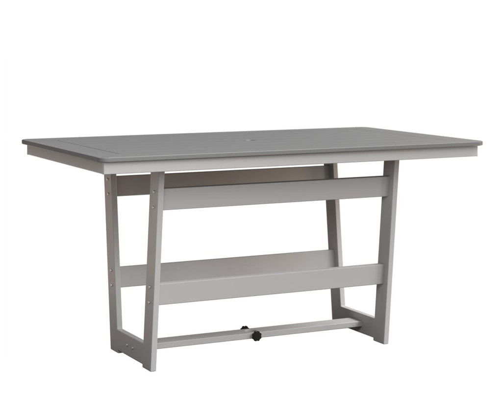 Hudson 40" x 70" Rectangle Table - Counter Height Rockwood Outdoor Furniture MGP Fog MGP White 