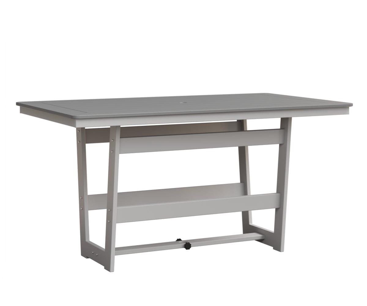 Hudson 40" x 70" Rectangle Table - Counter Height Rockwood Outdoor Furniture MGP Fog MGP White 