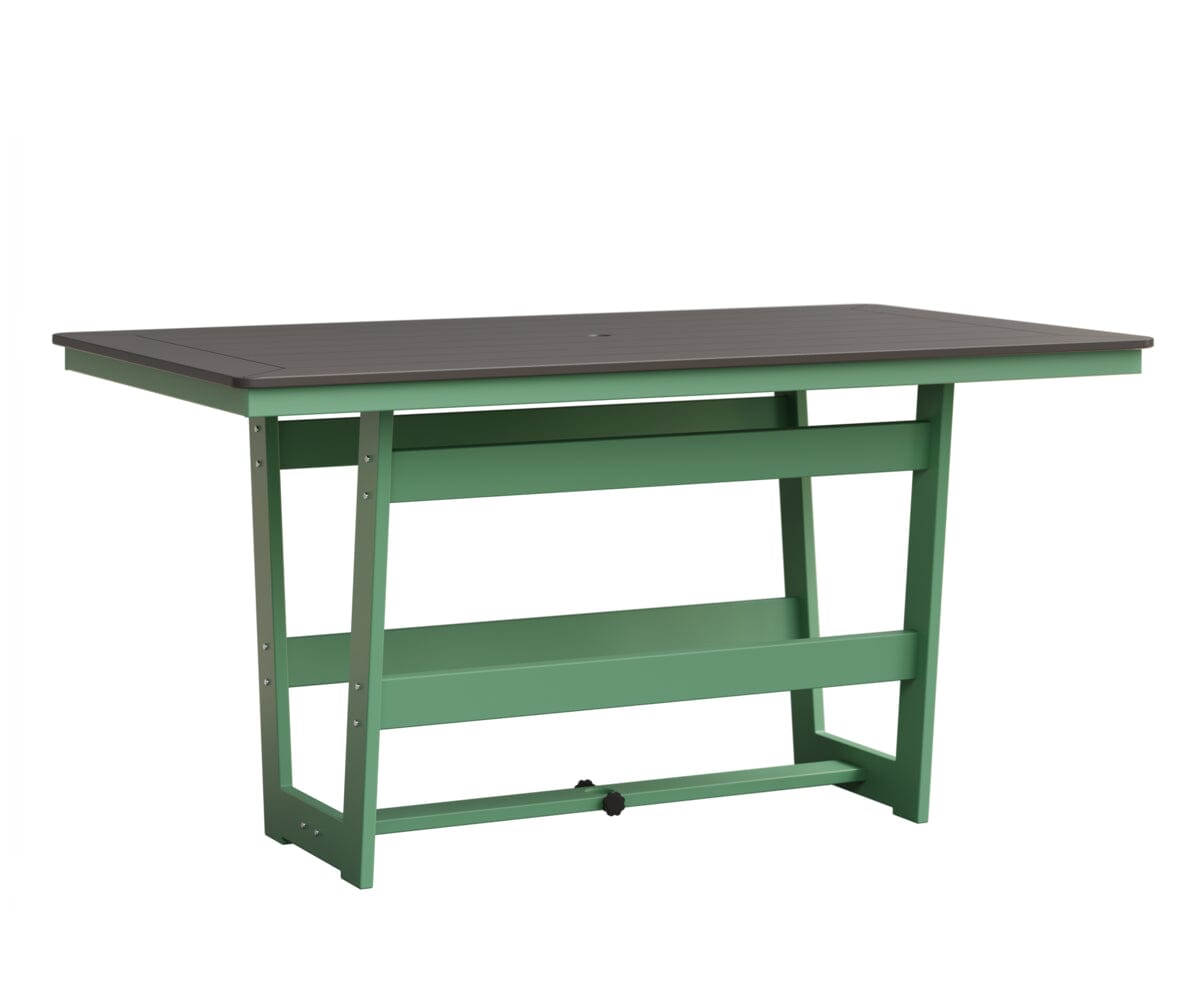 Hudson 40" x 70" Rectangle Table - Counter Height Rockwood Outdoor Furniture MGP Graphite MGP Mint 