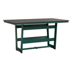 Hudson 40" x 70" Rectangle Table - Counter Height Rockwood Outdoor Furniture MGP Graphite MGP Teal 