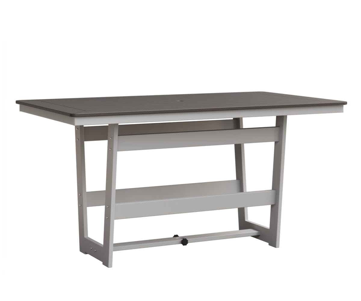 Hudson 40" x 70" Rectangle Table - Counter Height Rockwood Outdoor Furniture MGP Graphite MGP White 