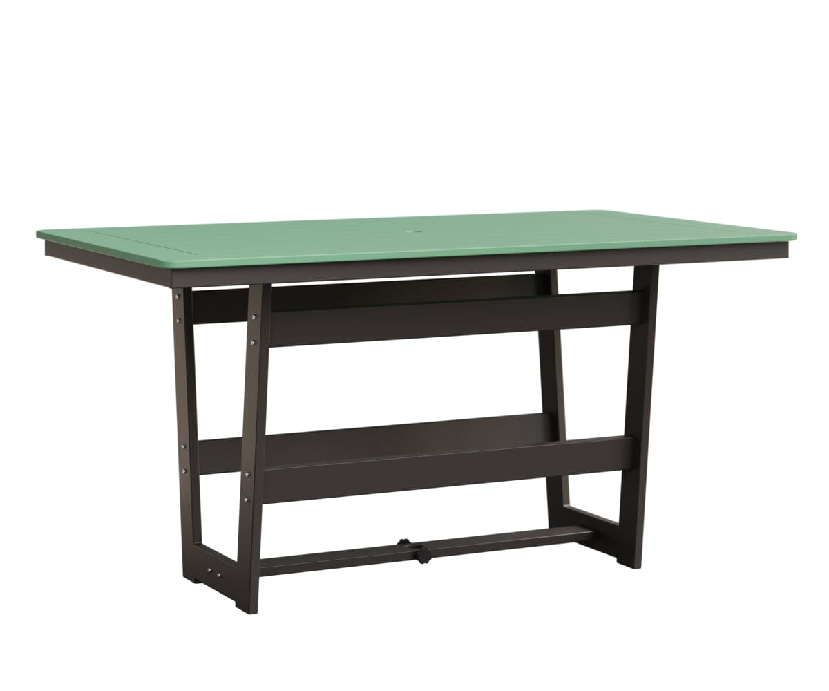 Hudson 40" x 70" Rectangle Table - Counter Height Rockwood Outdoor Furniture MGP Mint MGP Graphite 