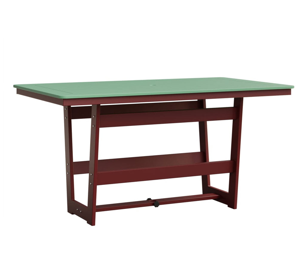 Hudson 40" x 70" Rectangle Table - Counter Height Rockwood Outdoor Furniture MGP Mint MGP Red 