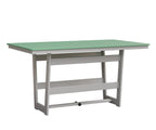Hudson 40" x 70" Rectangle Table - Counter Height Rockwood Outdoor Furniture MGP Mint MGP White 