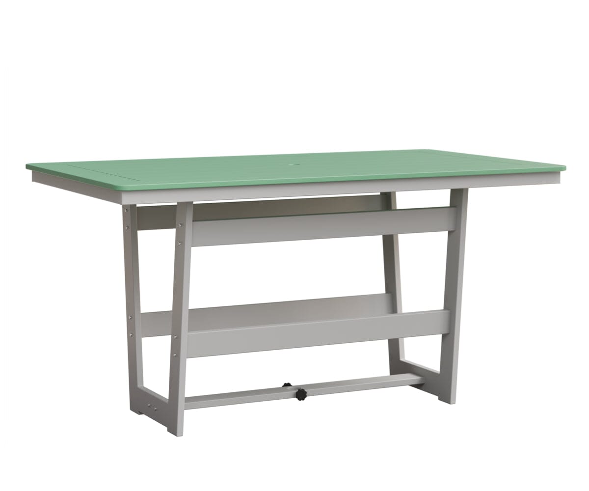 Hudson 40" x 70" Rectangle Table - Counter Height Rockwood Outdoor Furniture MGP Mint MGP White 