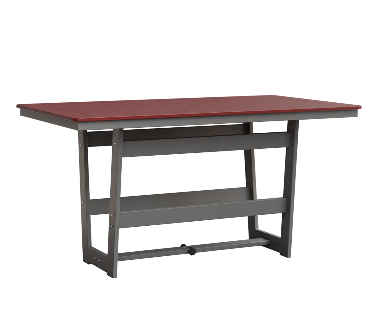 Hudson 40" x 70" Rectangle Table - Counter Height Rockwood Outdoor Furniture MGP Red MGP Fog 