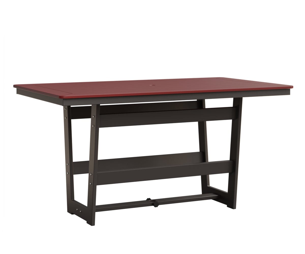 Hudson 40" x 70" Rectangle Table - Counter Height Rockwood Outdoor Furniture MGP Red MGP Graphite 