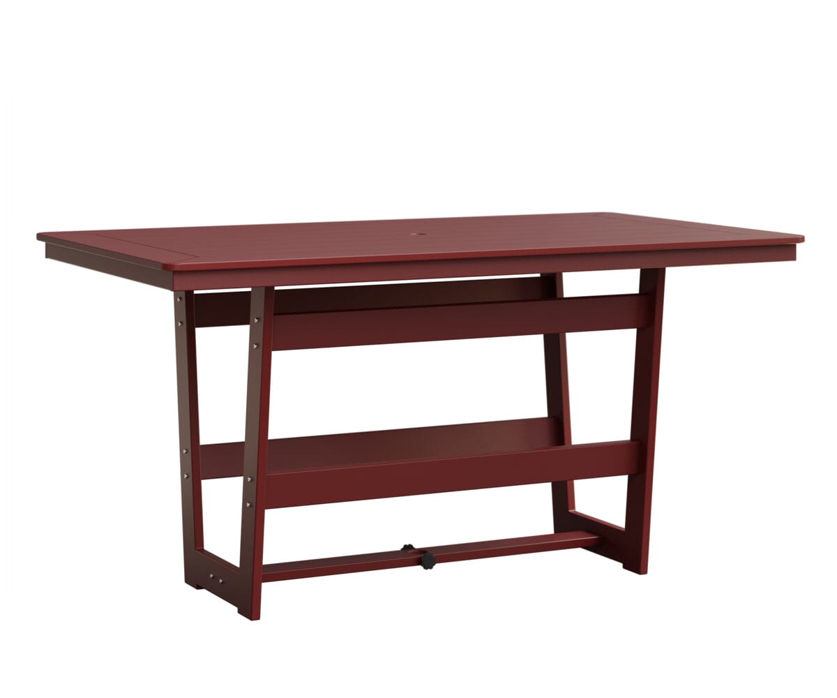 Hudson 40" x 70" Rectangle Table - Counter Height Rockwood Outdoor Furniture MGP Red MGP Red 
