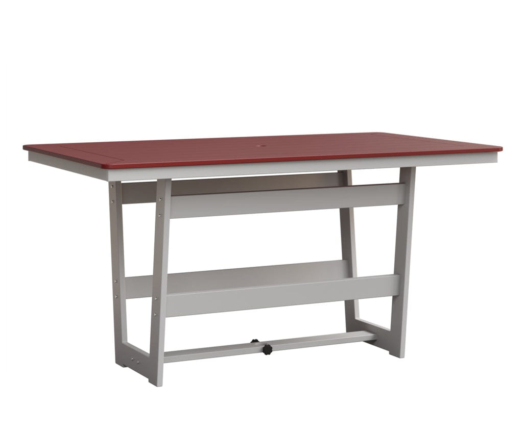 Hudson 40" x 70" Rectangle Table - Counter Height Rockwood Outdoor Furniture MGP Red MGP White 