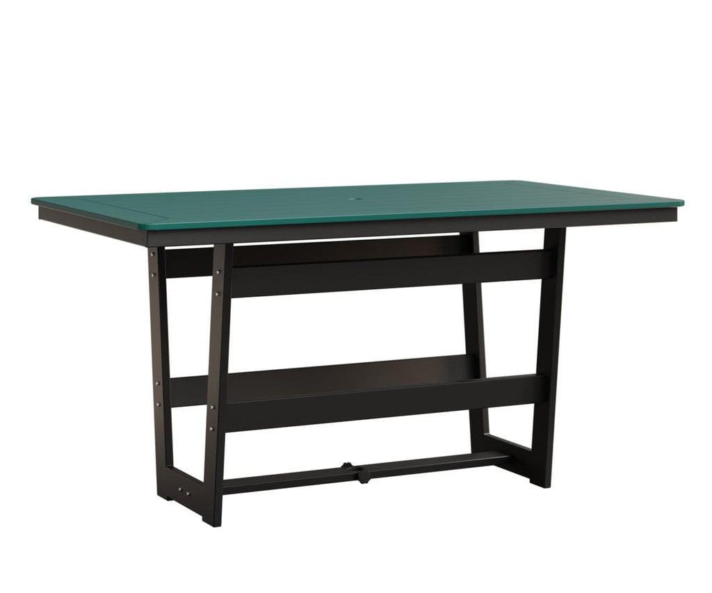Hudson 40" x 70" Rectangle Table - Counter Height Rockwood Outdoor Furniture MGP Teal MGP Black 