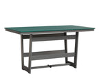 Hudson 40" x 70" Rectangle Table - Counter Height Rockwood Outdoor Furniture MGP Teal MGP Fog 