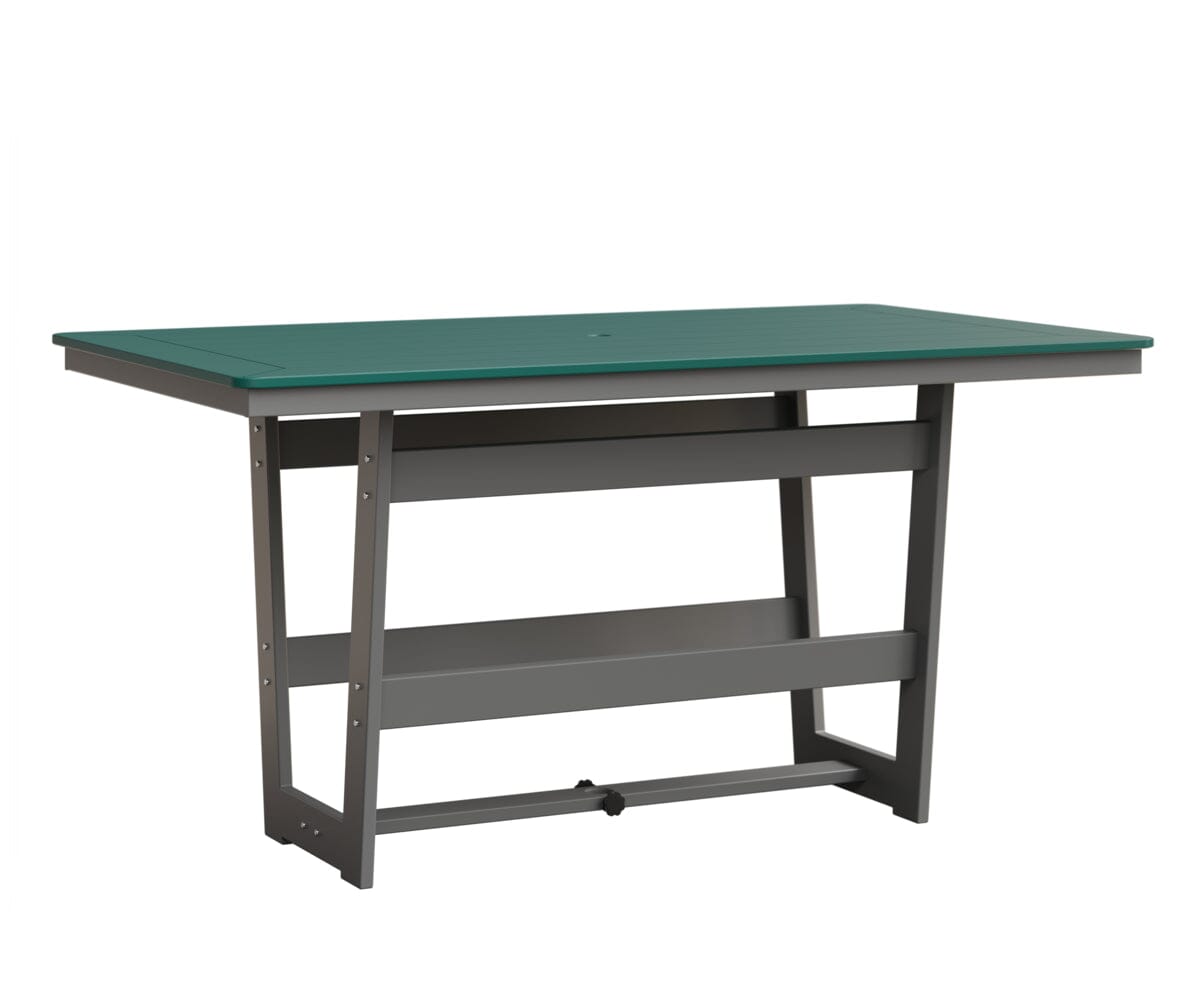 Hudson 40" x 70" Rectangle Table - Counter Height Rockwood Outdoor Furniture MGP Teal MGP Fog 