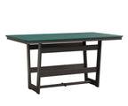 Hudson 40" x 70" Rectangle Table - Counter Height Rockwood Outdoor Furniture MGP Teal MGP Graphite 