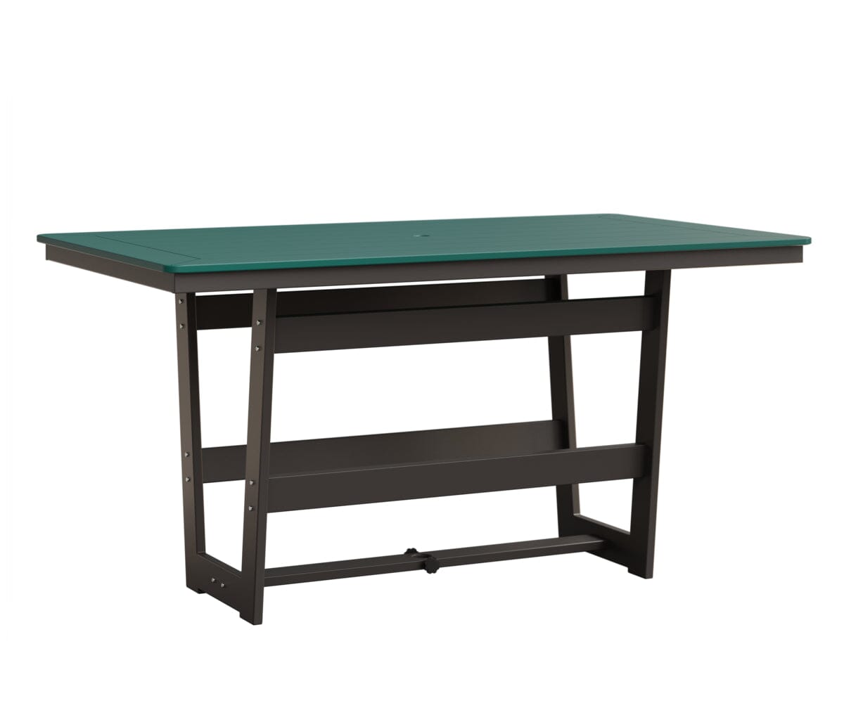 Hudson 40" x 70" Rectangle Table - Counter Height Rockwood Outdoor Furniture MGP Teal MGP Graphite 