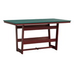 Hudson 40" x 70" Rectangle Table - Counter Height Rockwood Outdoor Furniture MGP Teal MGP Red 