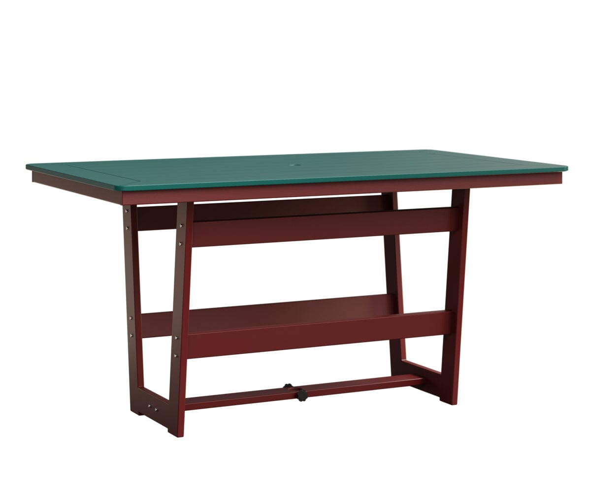 Hudson 40" x 70" Rectangle Table - Counter Height Rockwood Outdoor Furniture MGP Teal MGP Red 