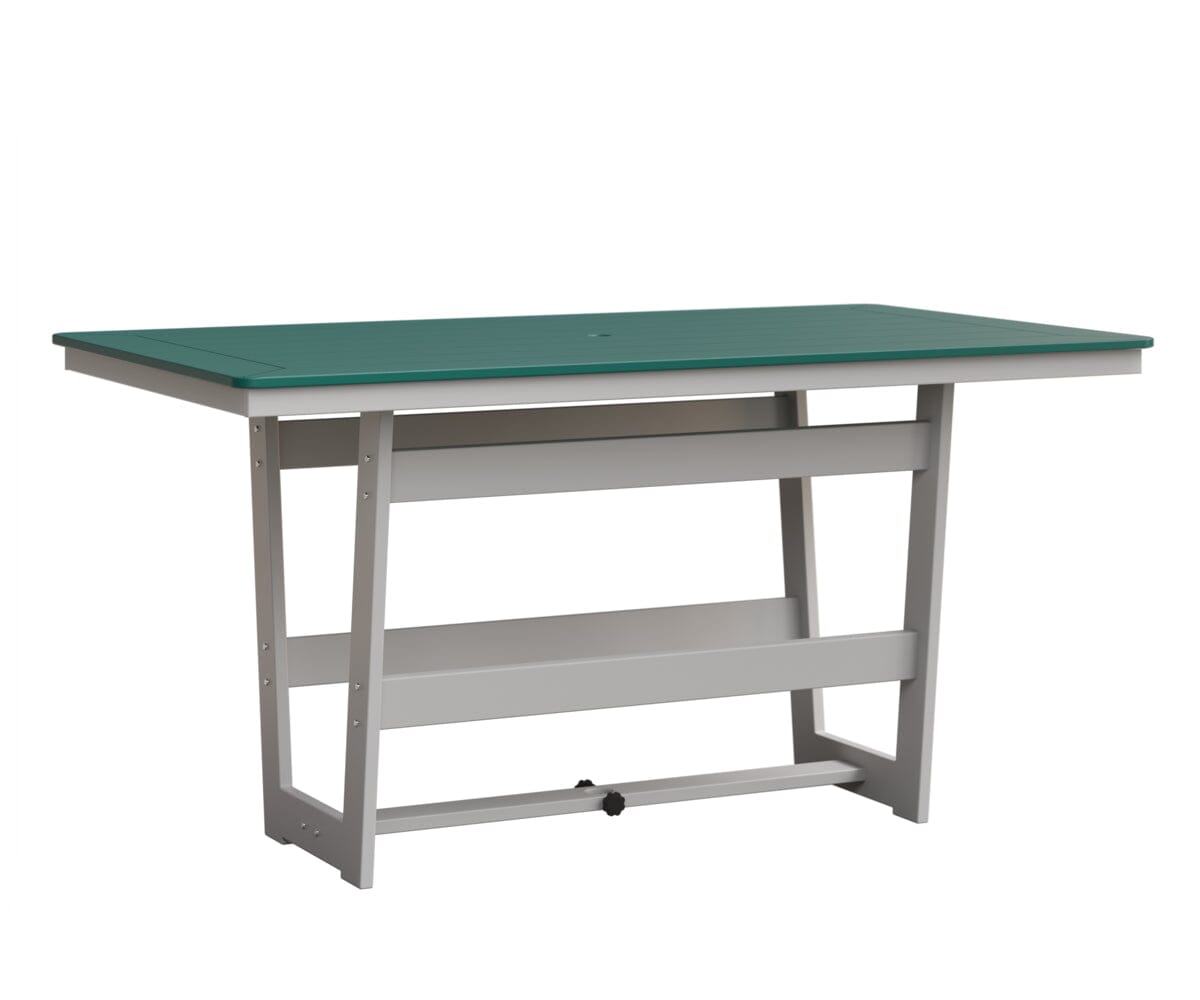 Hudson 40" x 70" Rectangle Table - Counter Height Rockwood Outdoor Furniture MGP Teal MGP White 