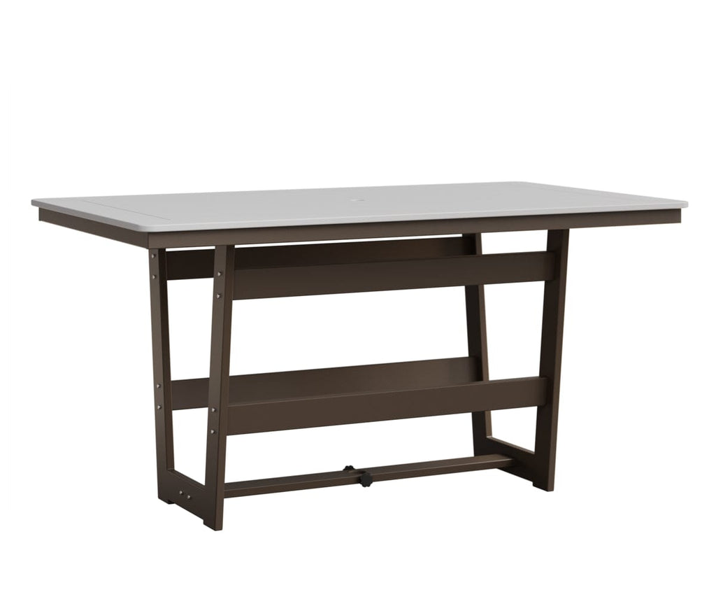 Hudson 40" x 70" Rectangle Table - Counter Height Rockwood Outdoor Furniture MGP White MGP Clay 