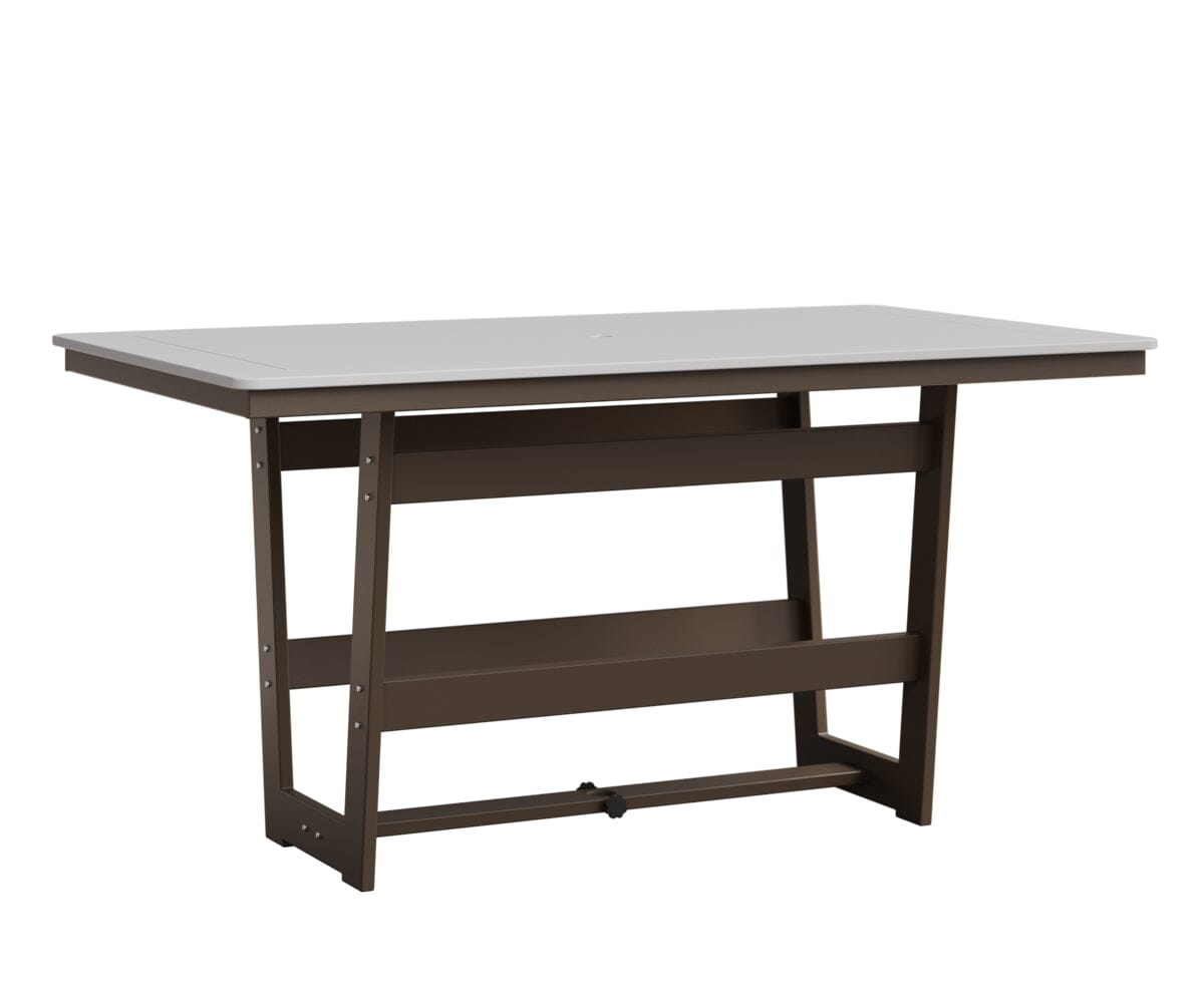 Hudson 40" x 70" Rectangle Table - Counter Height Rockwood Outdoor Furniture MGP White MGP Clay 