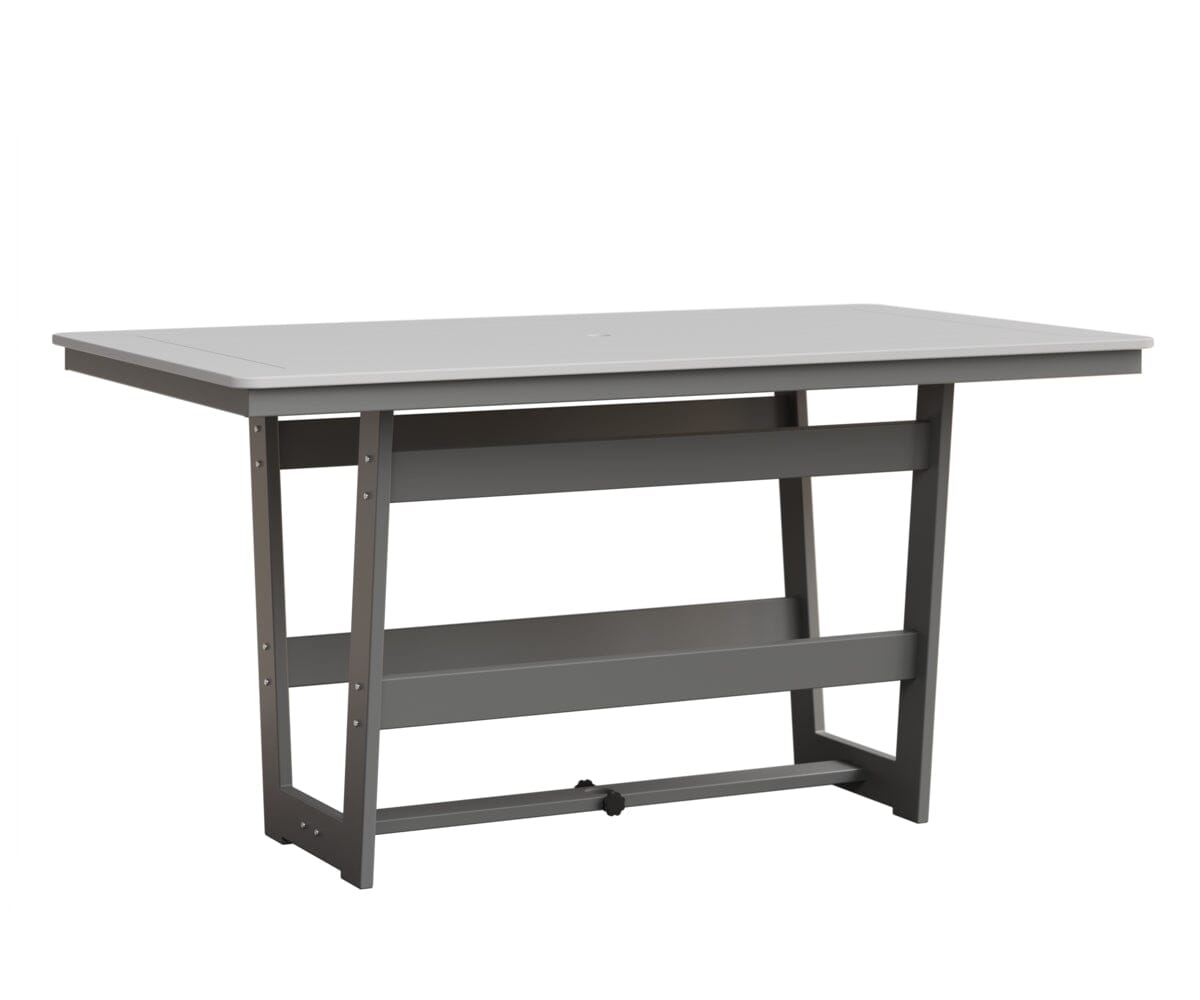 Hudson 40" x 70" Rectangle Table - Counter Height Rockwood Outdoor Furniture MGP White MGP Fog 