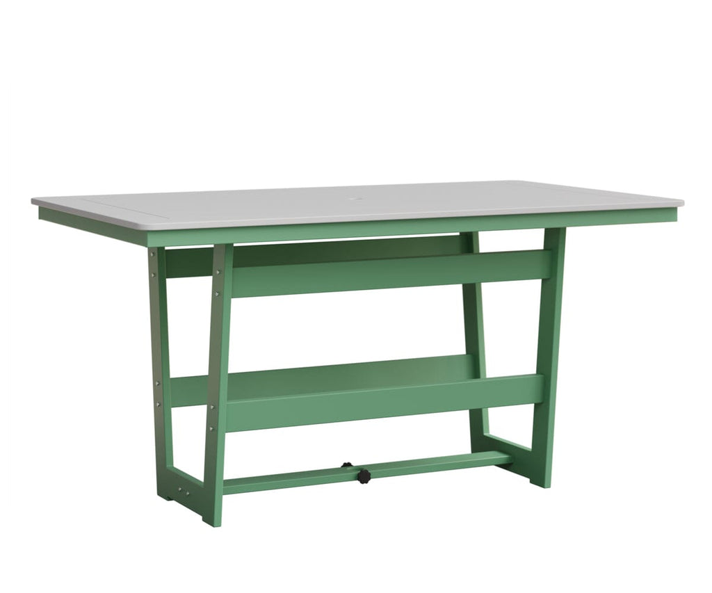 Hudson 40" x 70" Rectangle Table - Counter Height Rockwood Outdoor Furniture MGP White MGP Mint 