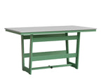 Hudson 40" x 70" Rectangle Table - Counter Height Rockwood Outdoor Furniture MGP White MGP Mint 