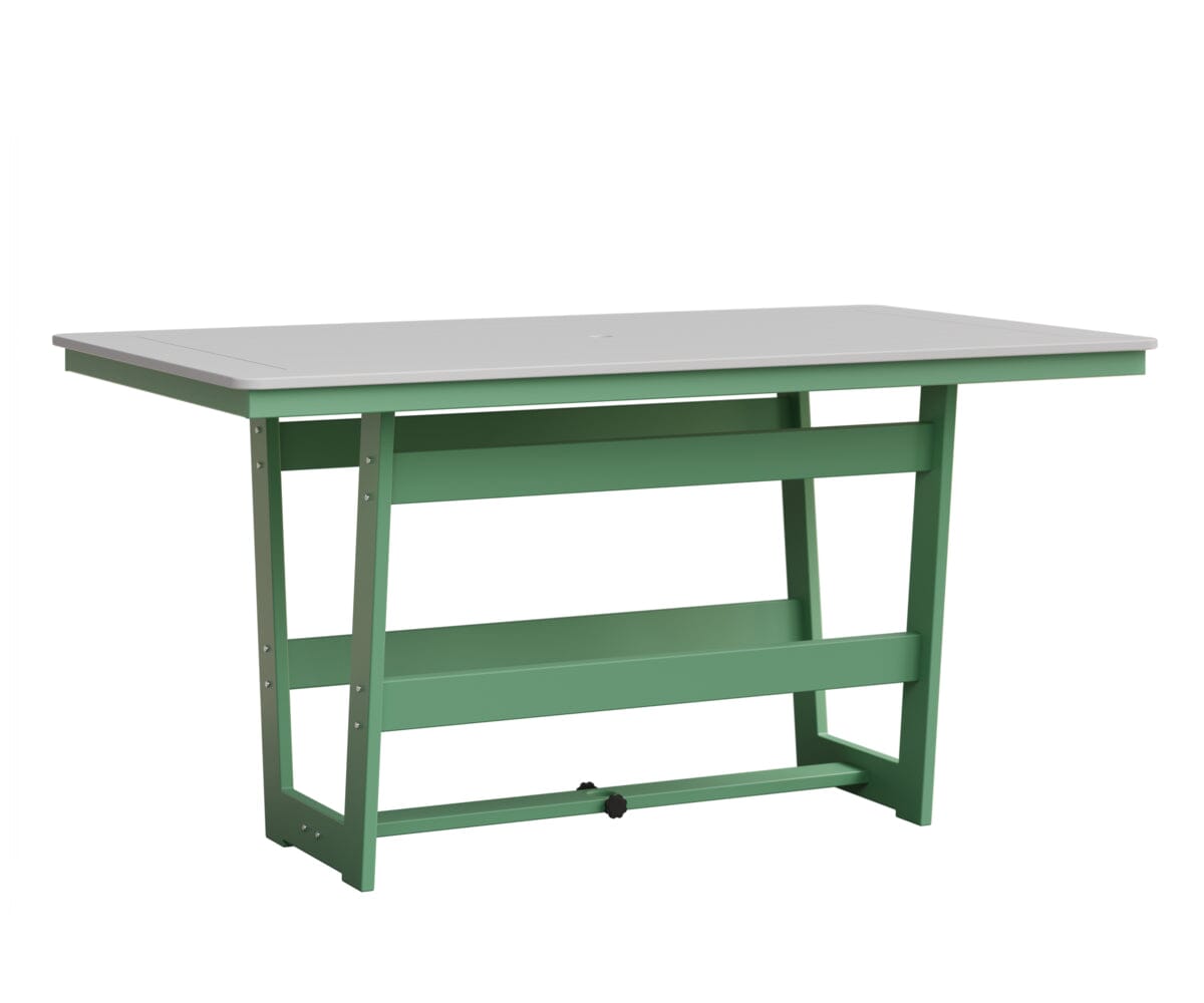 Hudson 40" x 70" Rectangle Table - Counter Height Rockwood Outdoor Furniture MGP White MGP Mint 