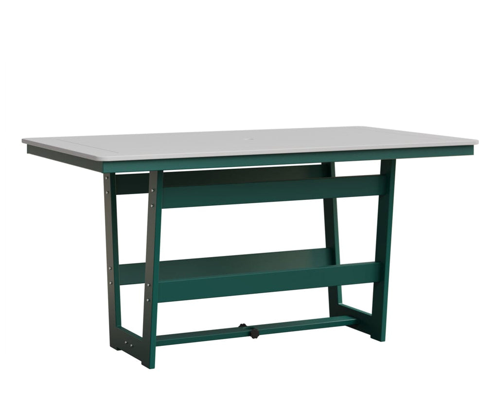 Hudson 40" x 70" Rectangle Table - Counter Height Rockwood Outdoor Furniture MGP White MGP Teal 