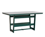 Hudson 40" x 70" Rectangle Table - Counter Height Rockwood Outdoor Furniture MGP White MGP Teal 