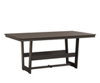 Hudson 40" x 70" Rectangle Table - Dining Height Rockwood Outdoor Furniture Hammered Top: Bronze MGP Graphite 