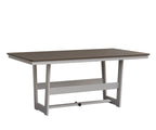 Hudson 40" x 70" Rectangle Table - Dining Height Rockwood Outdoor Furniture Hammered Top: Bronze MGP White 
