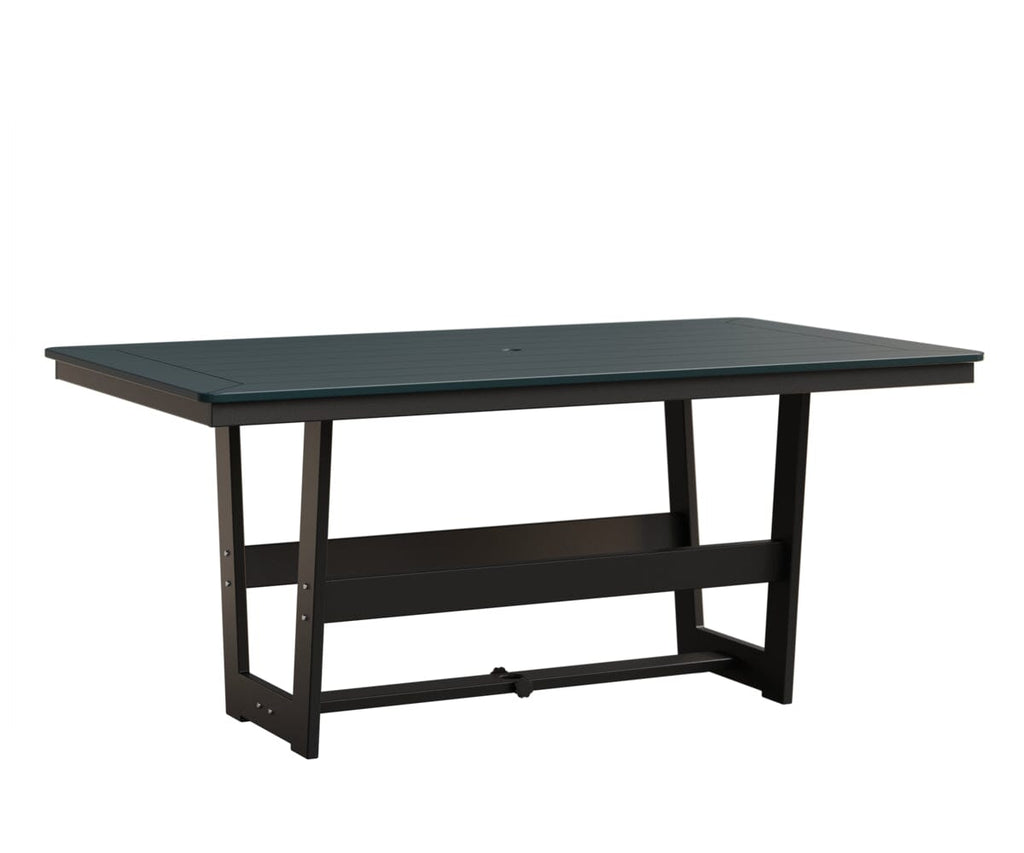 Hudson 40" x 70" Rectangle Table - Dining Height Rockwood Outdoor Furniture MGP Berry MGP Black 