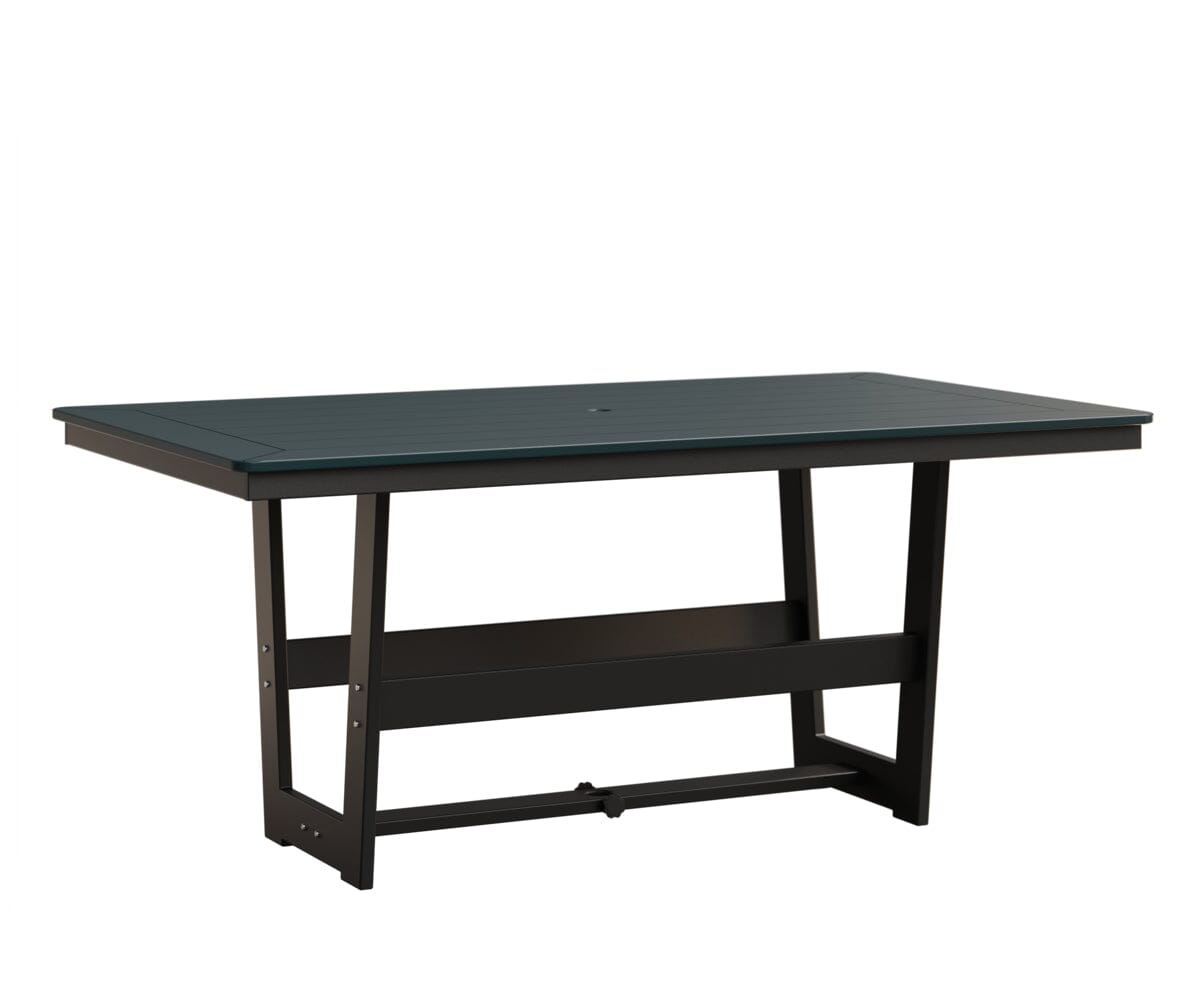 Hudson 40" x 70" Rectangle Table - Dining Height Rockwood Outdoor Furniture MGP Berry MGP Black 