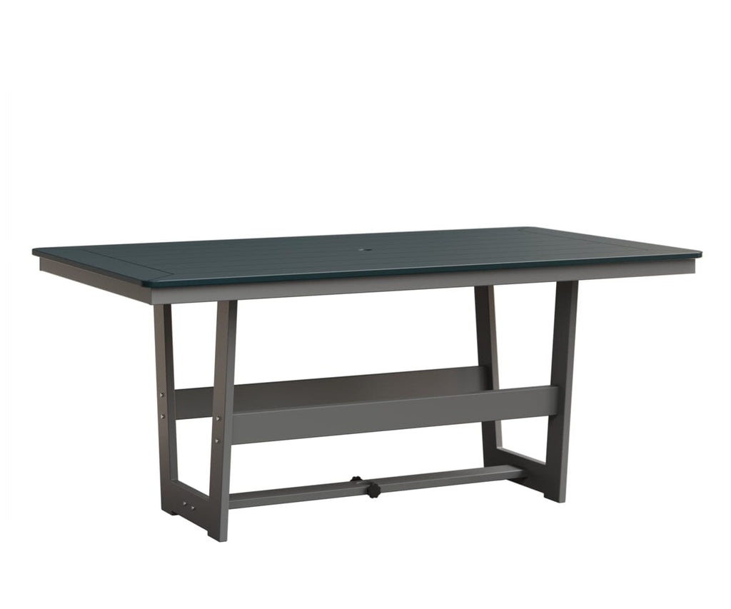 Hudson 40" x 70" Rectangle Table - Dining Height Rockwood Outdoor Furniture MGP Berry MGP Fog 