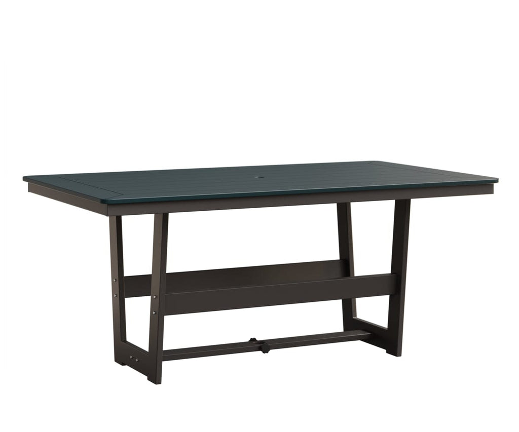 Hudson 40" x 70" Rectangle Table - Dining Height Rockwood Outdoor Furniture MGP Berry MGP Graphite 