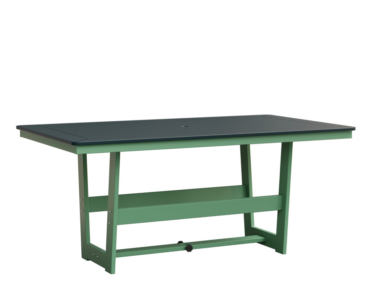 Hudson 40" x 70" Rectangle Table - Dining Height Rockwood Outdoor Furniture MGP Berry MGP Mint 