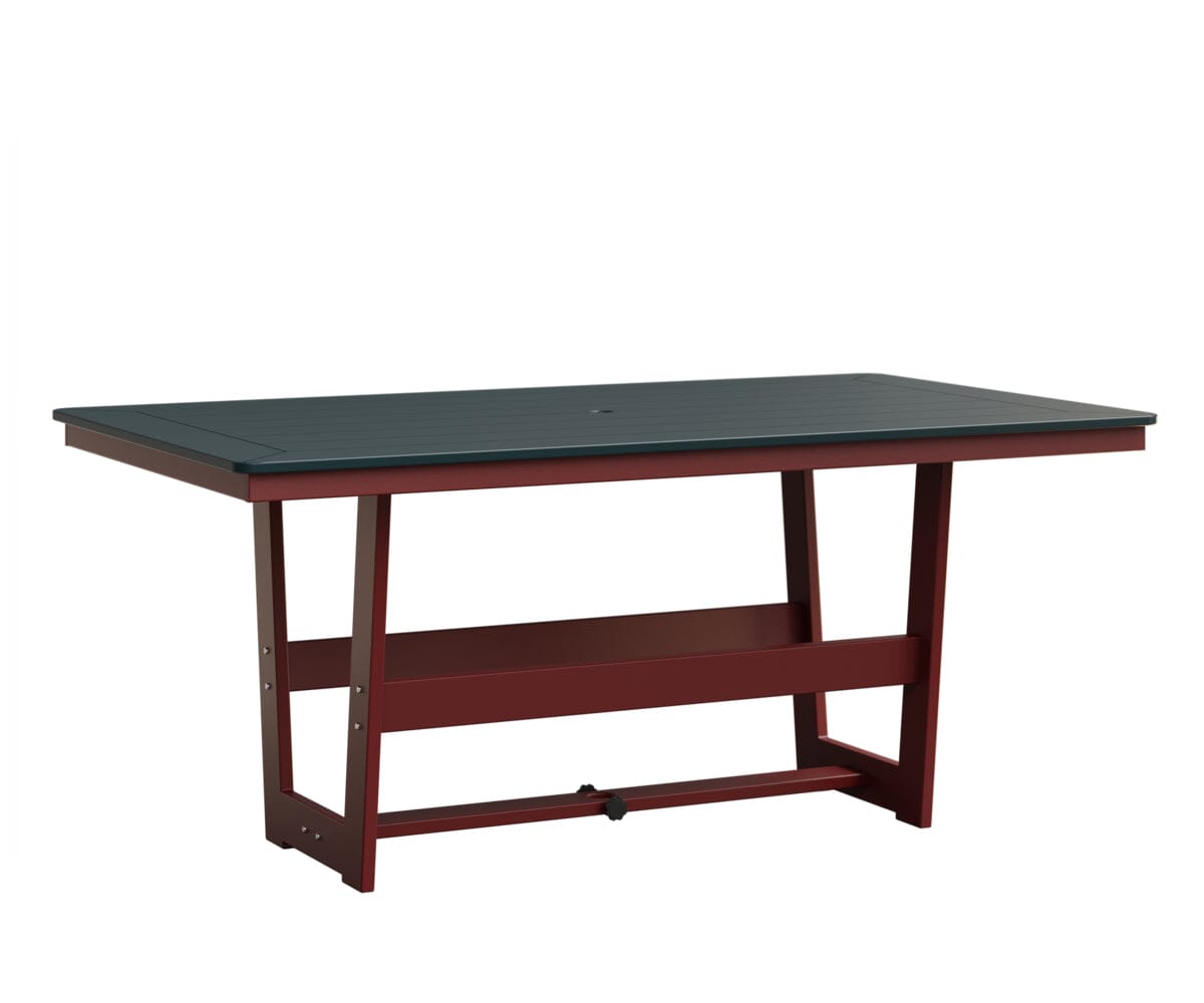 Hudson 40" x 70" Rectangle Table - Dining Height Rockwood Outdoor Furniture MGP Berry MGP Red 