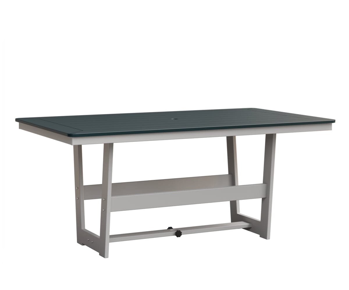 Hudson 40" x 70" Rectangle Table - Dining Height Rockwood Outdoor Furniture MGP Berry MGP White 