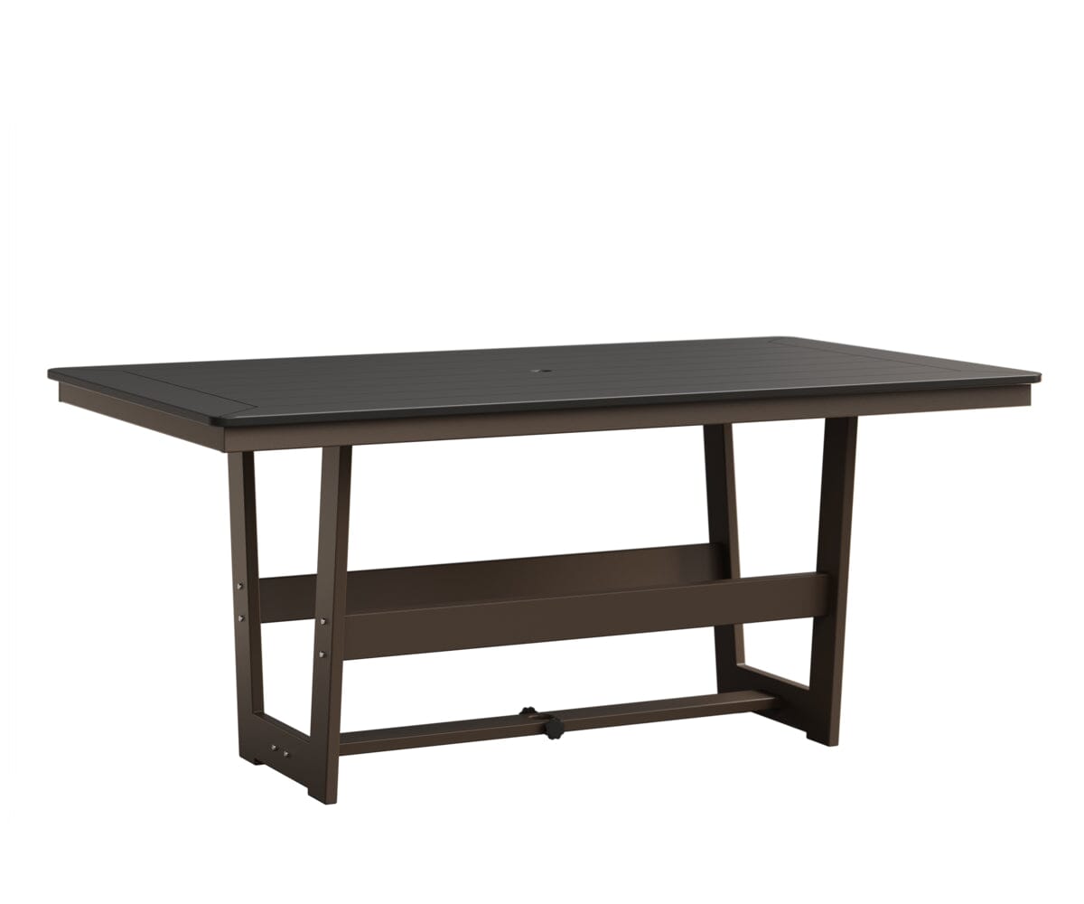 Hudson 40" x 70" Rectangle Table - Dining Height Rockwood Outdoor Furniture MGP Black MGP Clay 