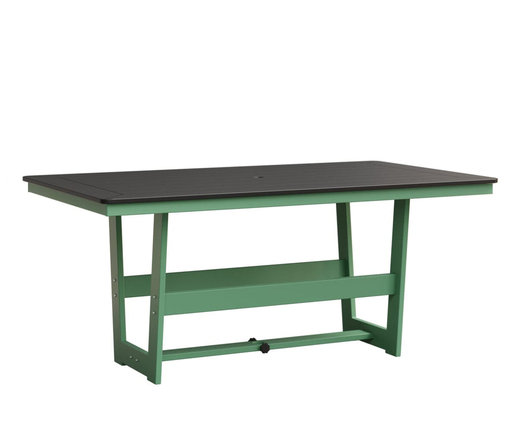 Hudson 40" x 70" Rectangle Table - Dining Height Rockwood Outdoor Furniture MGP Black MGP Mint 
